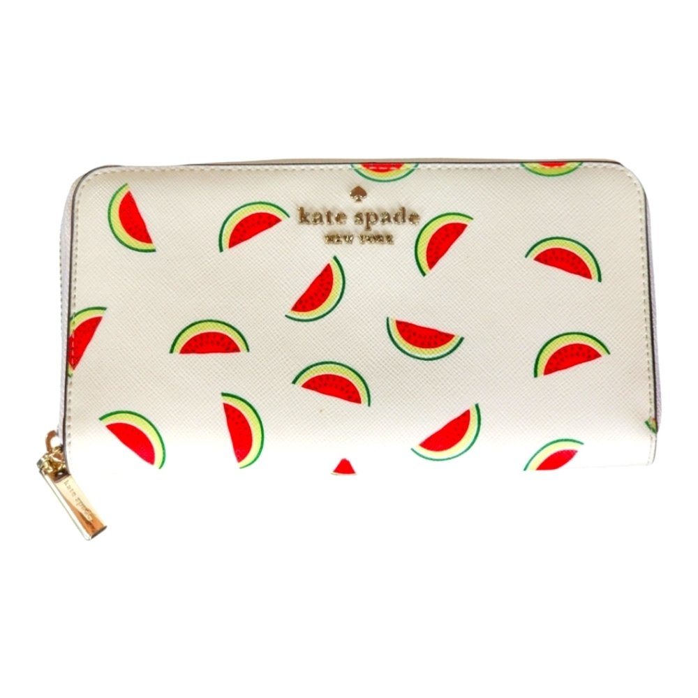 Kate Spade Staci Watermelon Party Large Continental Zip Wallet NWT - Picture 2 of 14